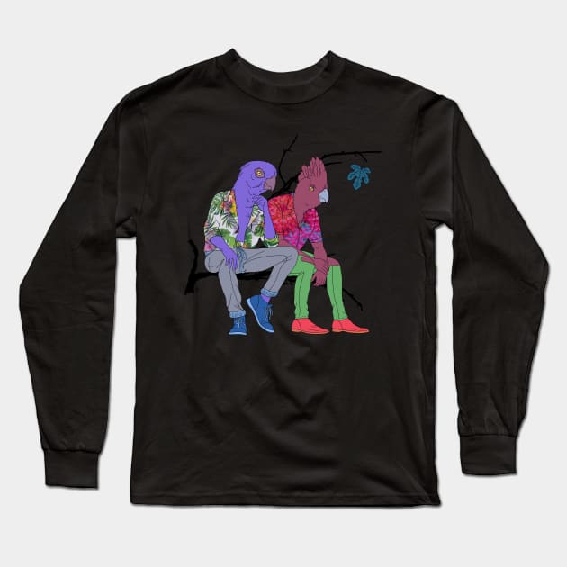 parrots Long Sleeve T-Shirt by estanisaboal